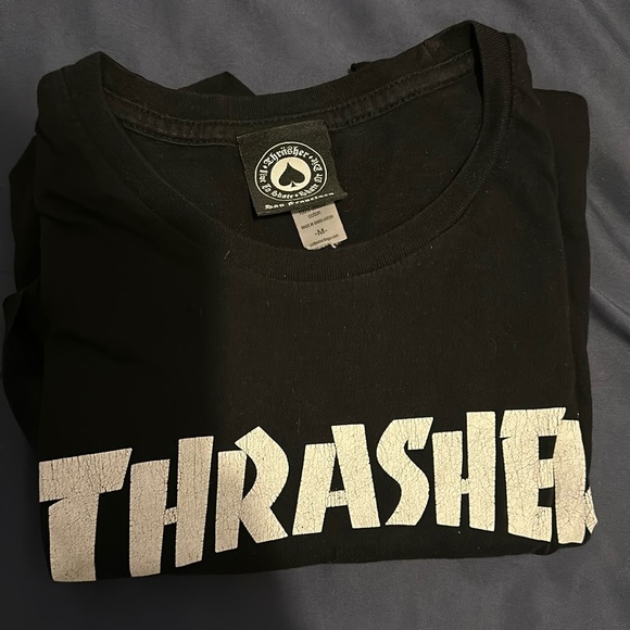 Black Thrasher shirt  size medium - Picture 1 of 2